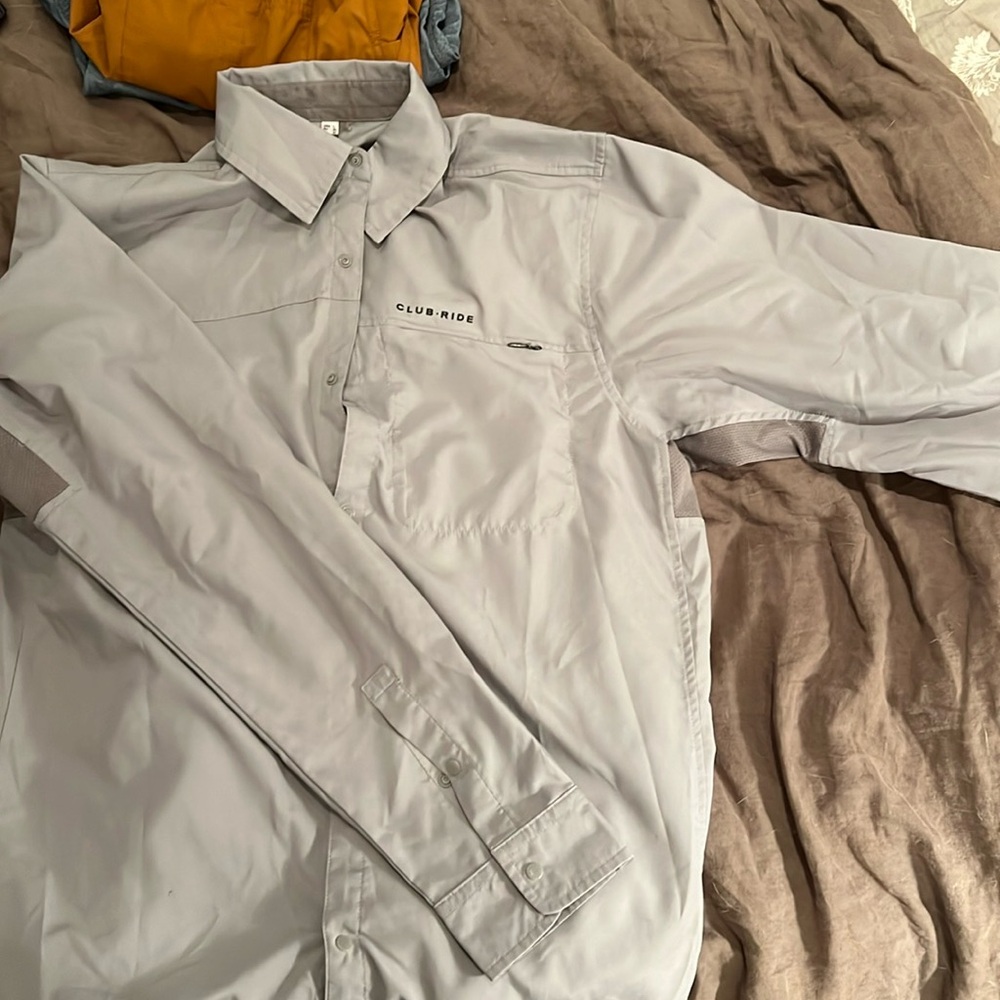 Club ride apparel snap button shirt